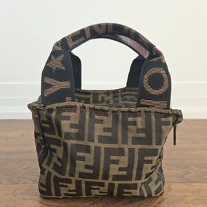 Fendi Zucca Canvas Mini Small Handbag, Entrupy Certified
